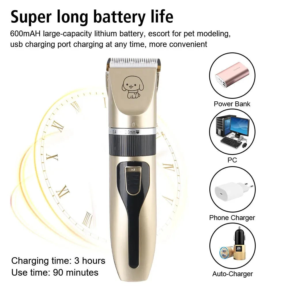 GroomMaster™ 4-in-1 Professional Grooming Station | USB-Rechargeable Clipper System | Multi-Function Trimming Technology | For All Dogs & Cats - Pet Moda Store