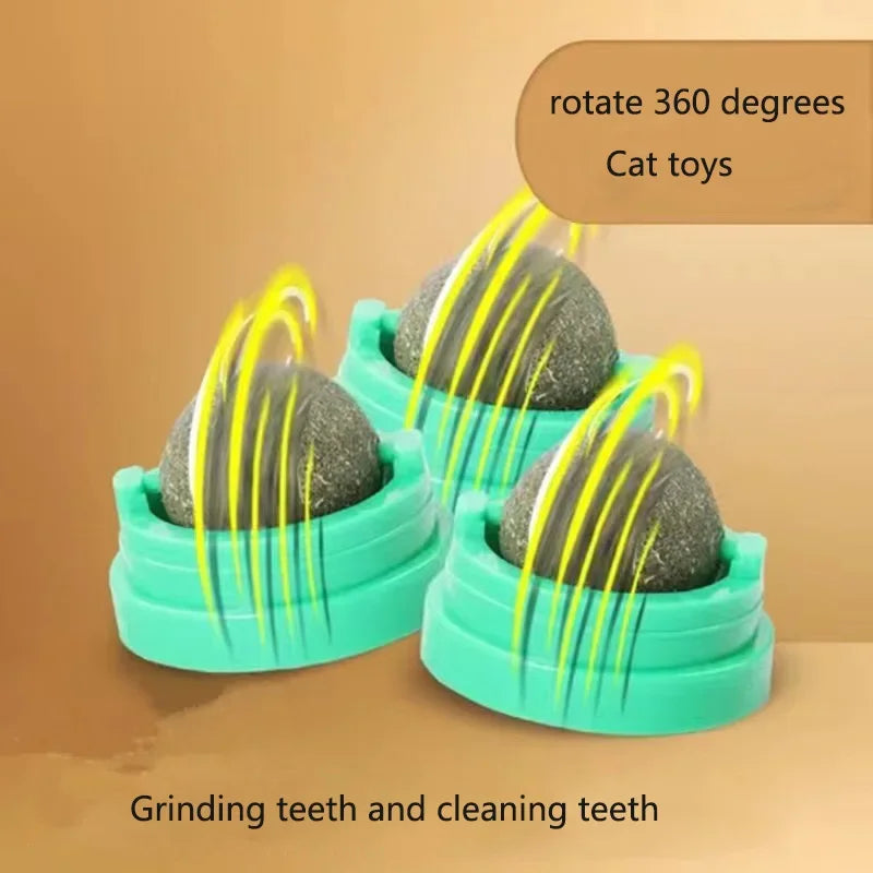 NipStick™ Feline Wellness System | Premium Wall-Mounted Interactive Toy | Natural Catnip-Infused Scratch Balls | Digestive Health Support & Enrichment Solution - Pet Moda Store