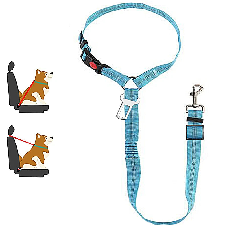 DualGuard™ 2-in-1 Safety System | Premium Car-to-Walk Harness & Leash | Adjustable Vehicle Restraint | For Dogs & Cats of All Sizes - Pet Moda Store