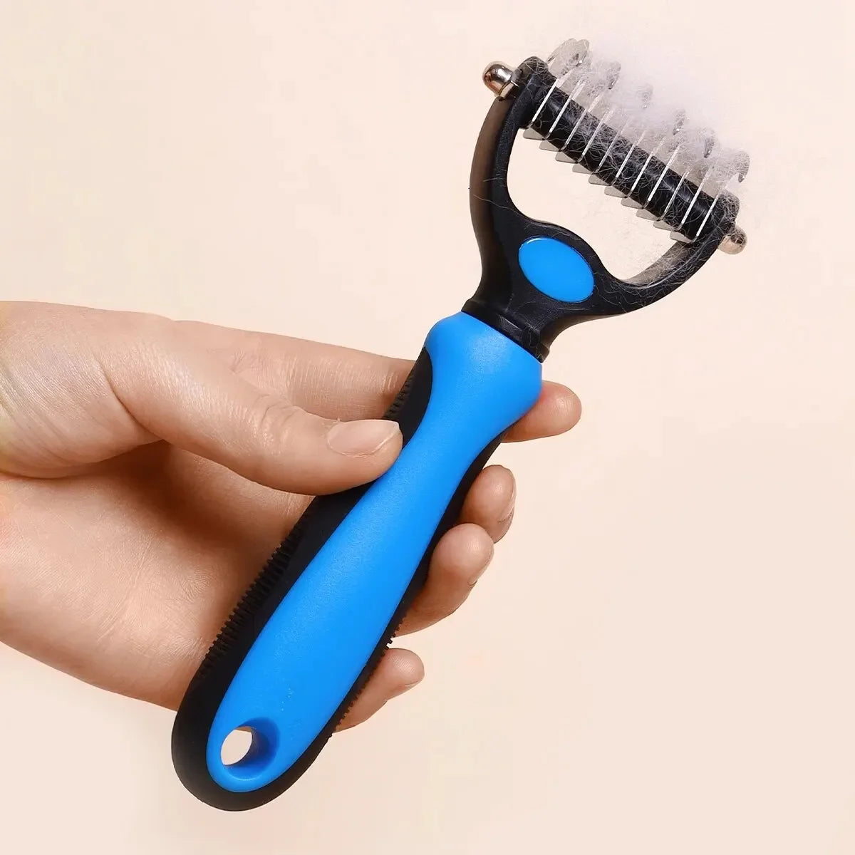 DualGroom™ Professional Double-Sided Comb | Multi-Purpose Knot Removal Tool | Dematting & Hair Collection System | For Dogs & Cats - Pet Moda Store