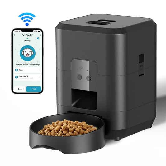 Precision Timed Pet Feeding System - Smart Portion Control Technology - Slow-Feed Design for Healthier Digestion - Premium Automated Food Dispenser for Cats & Dogs - Pet Moda Store
