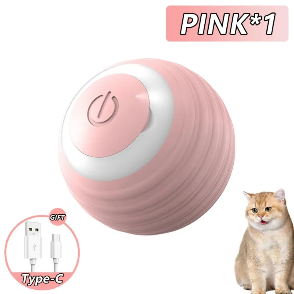 LEMEENQ™ SmartChase Interactive Cat Toy | Auto-Rolling Electronic Mouse | Rechargeable Motion-Activated Ball with Tail | Intelligent Pet Stimulation System - Pet Moda Store
