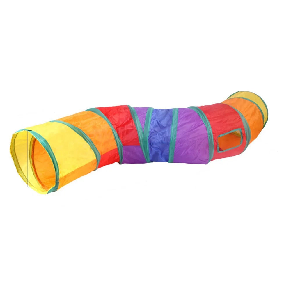 InstinctPlay™ Collapsible Cat Tunnel | Premium Pop-Up Hide & Seek System | Portable Interactive Hunting Den | Stimulates Natural Feline Behavior - Pet Moda Store