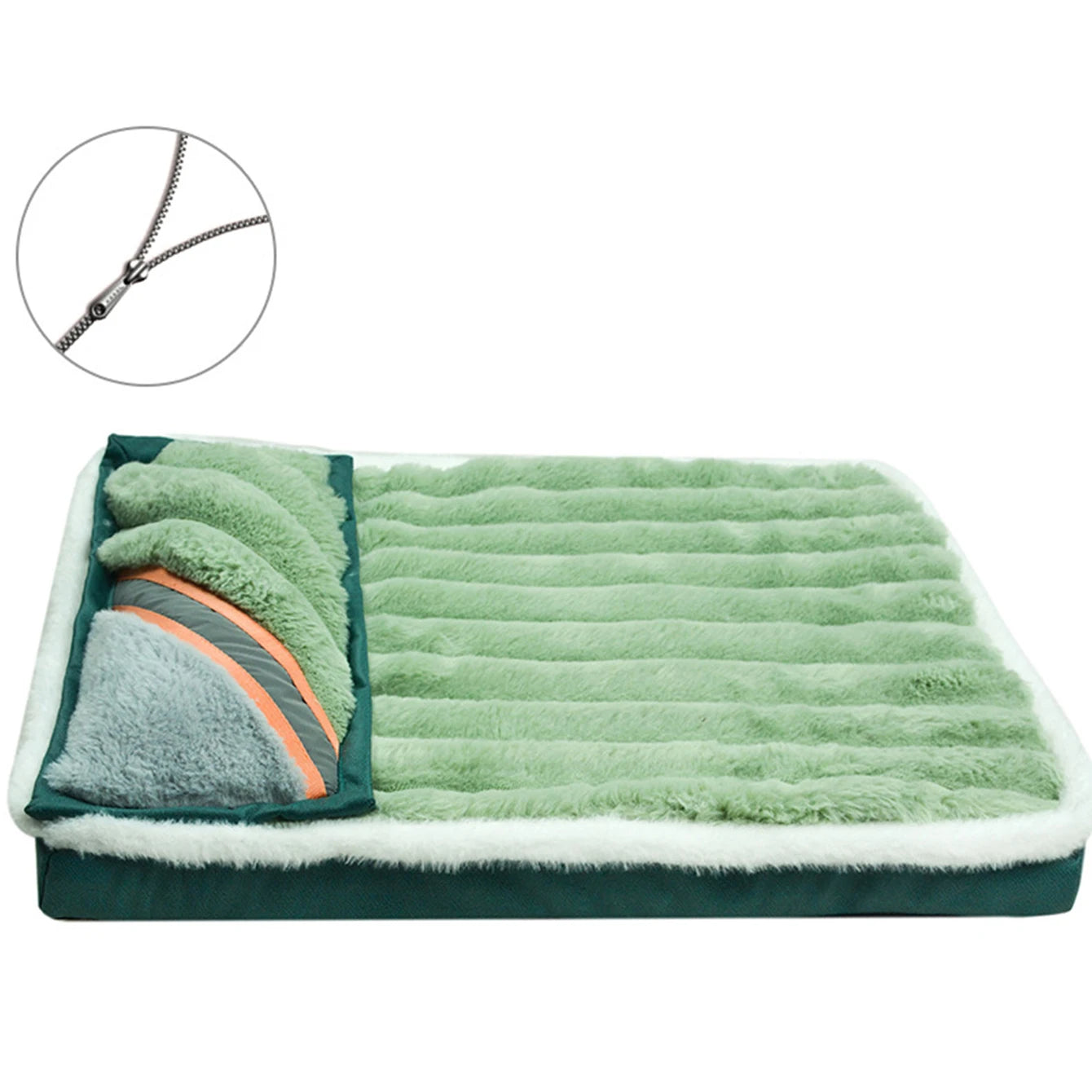 ZipClean™ Premium Removable Pet Bed | Washable Elastic Cushion with Zipper | Multi-Function Nesting Mat | For Small & Medium Pets - Pet Moda Store