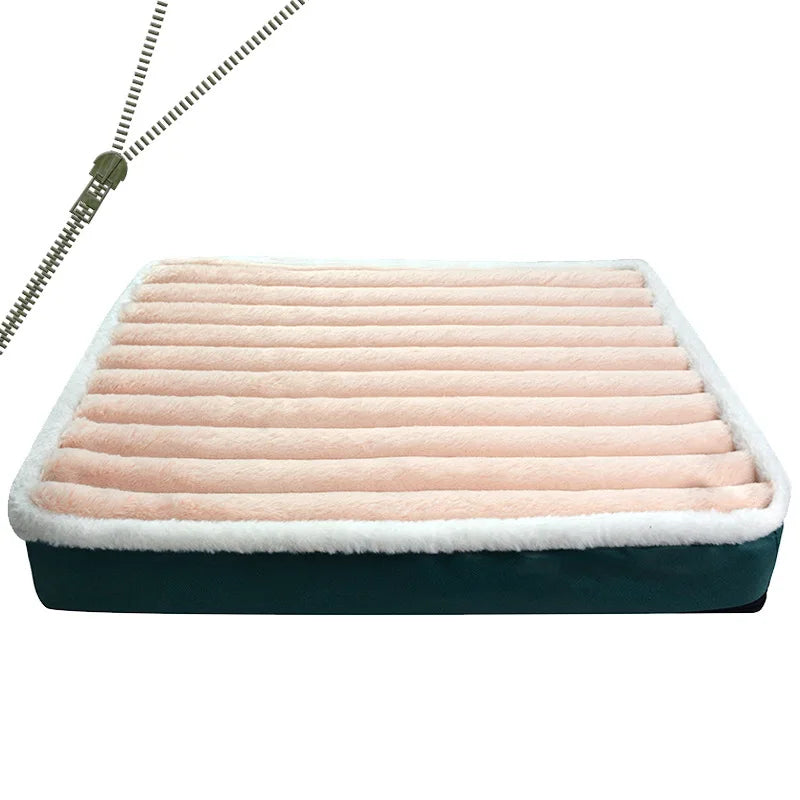 ZipClean™ Premium Removable Pet Bed | Washable Elastic Cushion with Zipper | Multi-Function Nesting Mat | For Small & Medium Pets - Pet Moda Store